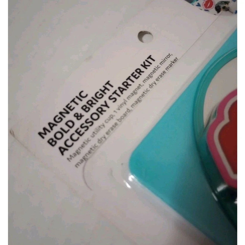 U Brands Magnetic Locker Bold & Bright Value Starter Kit -Teal- School Office